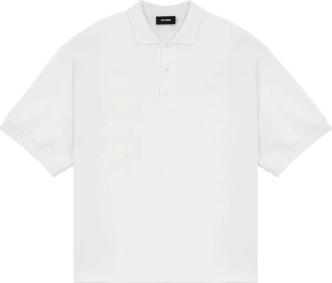 WE11DONE SS22男女同款白色侧条纹标志短袖POLO衫 WD-TT1-22-537-U-WH Order WE11DONE SS22男女同款白色侧条纹标志短袖POLO衫 WD-TT1-22-537-U-WH