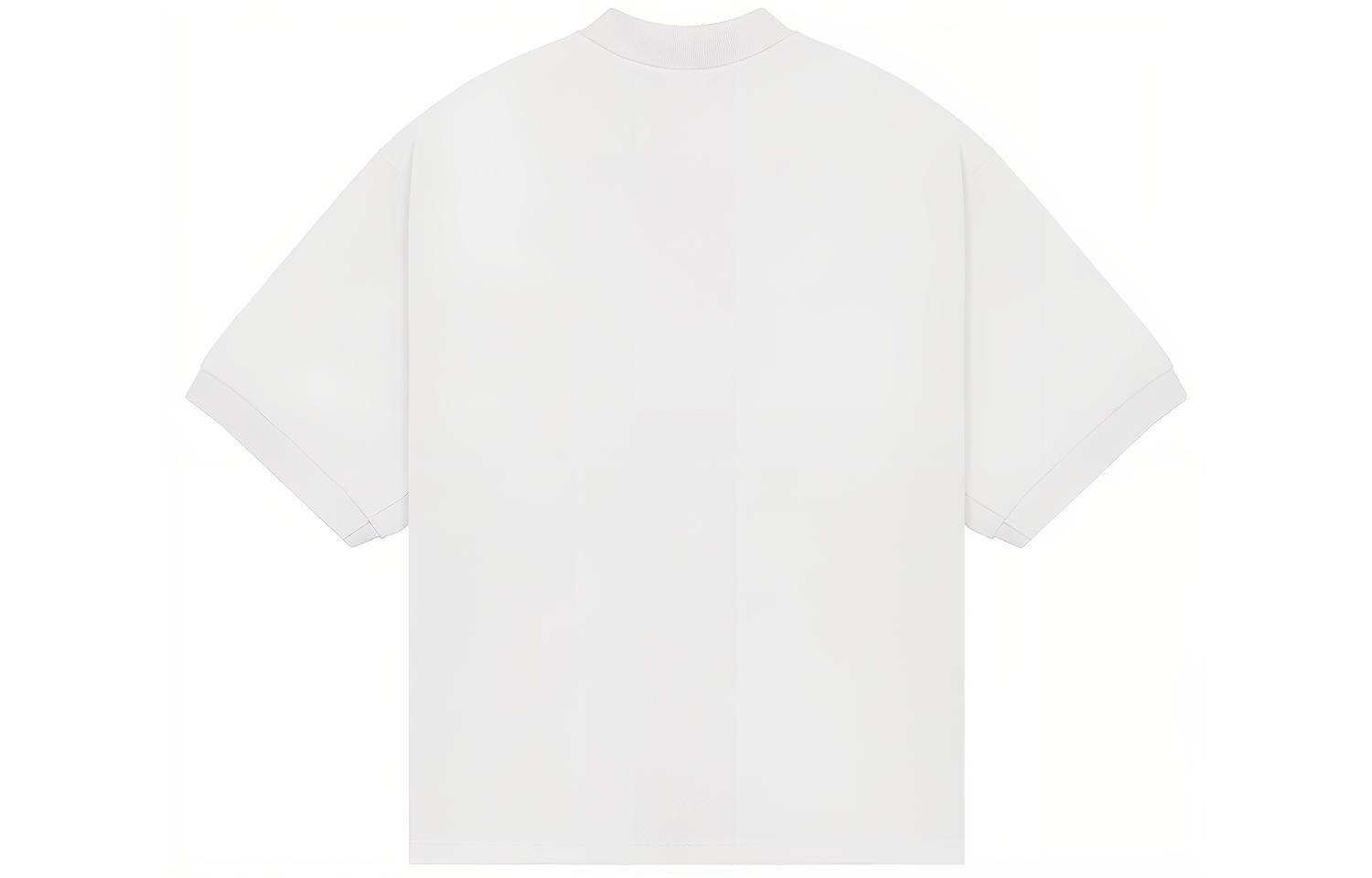 WE11DONE SS22 Unisex White Logo Side Striped Short-Sleeve Polo Shirt WD-TT1-22-537-U-WH 圖 3