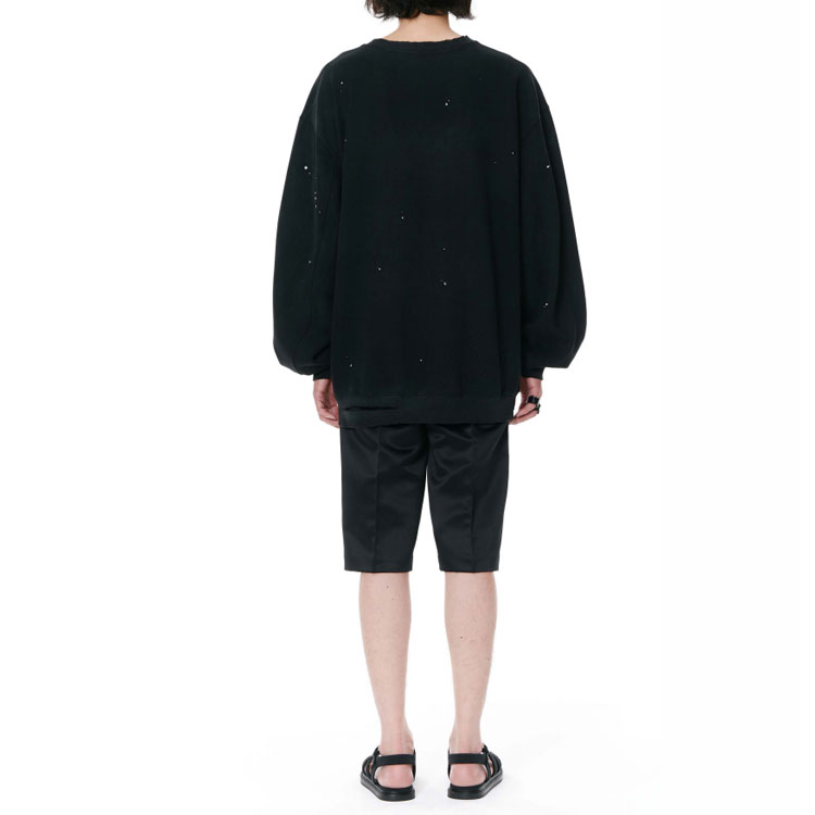 WE11DONE SS22 Washed Graphic Print Unisex Sweatshirt Black WD-TS1-22-716-U-BK 圖 5