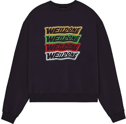 WE11DONE SS22 水洗標誌中性黑色圓領衛衣。 WD-TS1-22-651-U-BK Order WE11DONE SS22 水洗標誌中性黑色圓領衛衣。 WD-TS1-22-651-U-BK