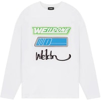 WE11DONE SS22 White Long Sleeve T-Shirt with Logo Print Unisex WD-TT1-22-717-U-WH WE11DONE SS22 White Long Sleeve T-Shirt with Logo Print Unisex WD-TT1-22-717-U-WH