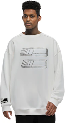 WE11DONE SS22 白色水鑽Logo男女長袖圓領衛衣 WD-TS1-22-538-U-WH Purchase WE11DONE SS22 白色水鑽Logo男女長袖圓領衛衣 WD-TS1-22-538-U-WH