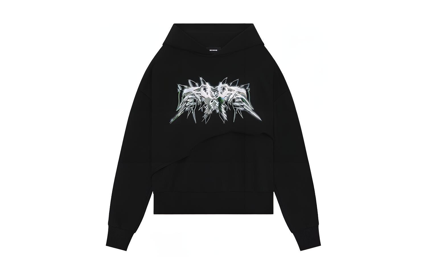 Order WE11DONE SS23 3D Western Print Black Hoodie Unisex Gift Box Edition WD-TH1-23-875-U-BK