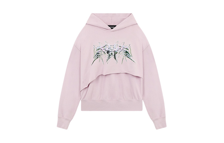 WE11DONE SS23 3D Western Print Hoodie Unisex - Pink Gift Box Edition WD-TH1-23-875-U-PK