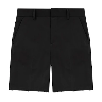 WE11DONE SS23 Solid Color Casual Shorts Black WD-PT1-23-211-M-BK