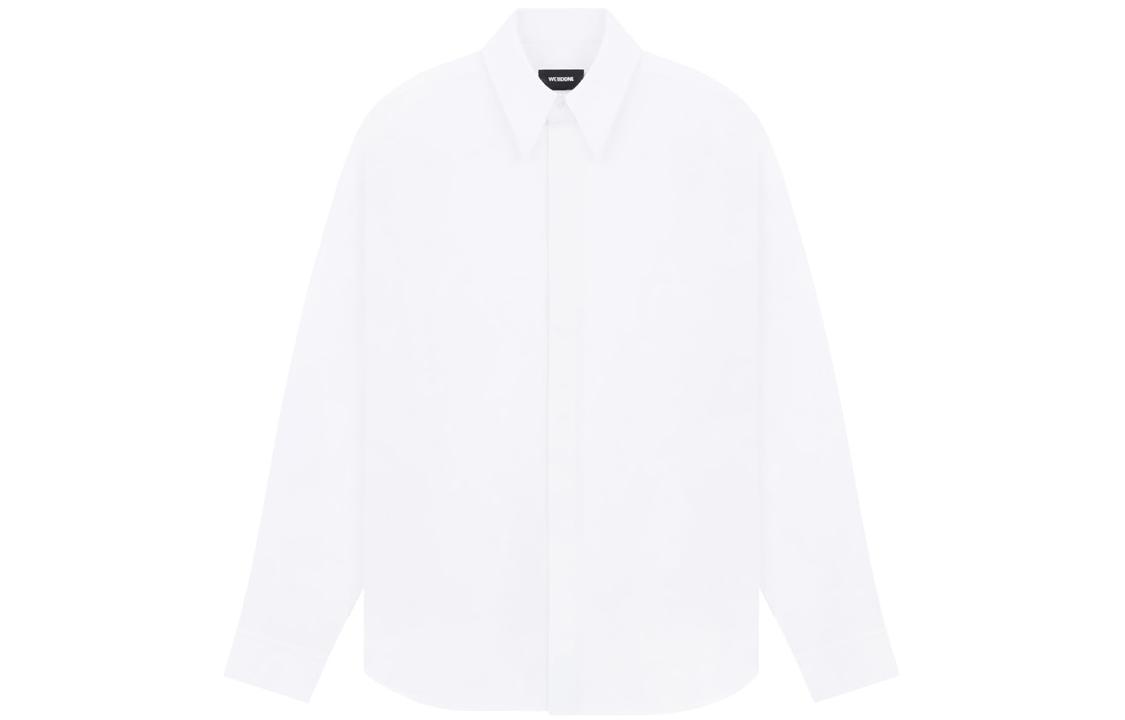 WE11DONE SS23  White Long-Sleeve Button-Up Shirt with Point Collar. WD-SH1-23-217-M-WH 圖 2