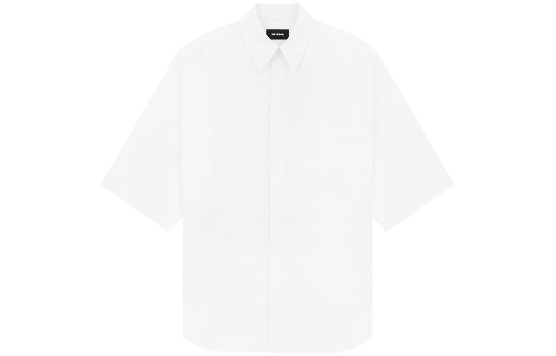 WE11DONE SS23  White Short-Sleeve Button-Up Collared Shirt. WD-SH1-23-213-M-WH 圖 2