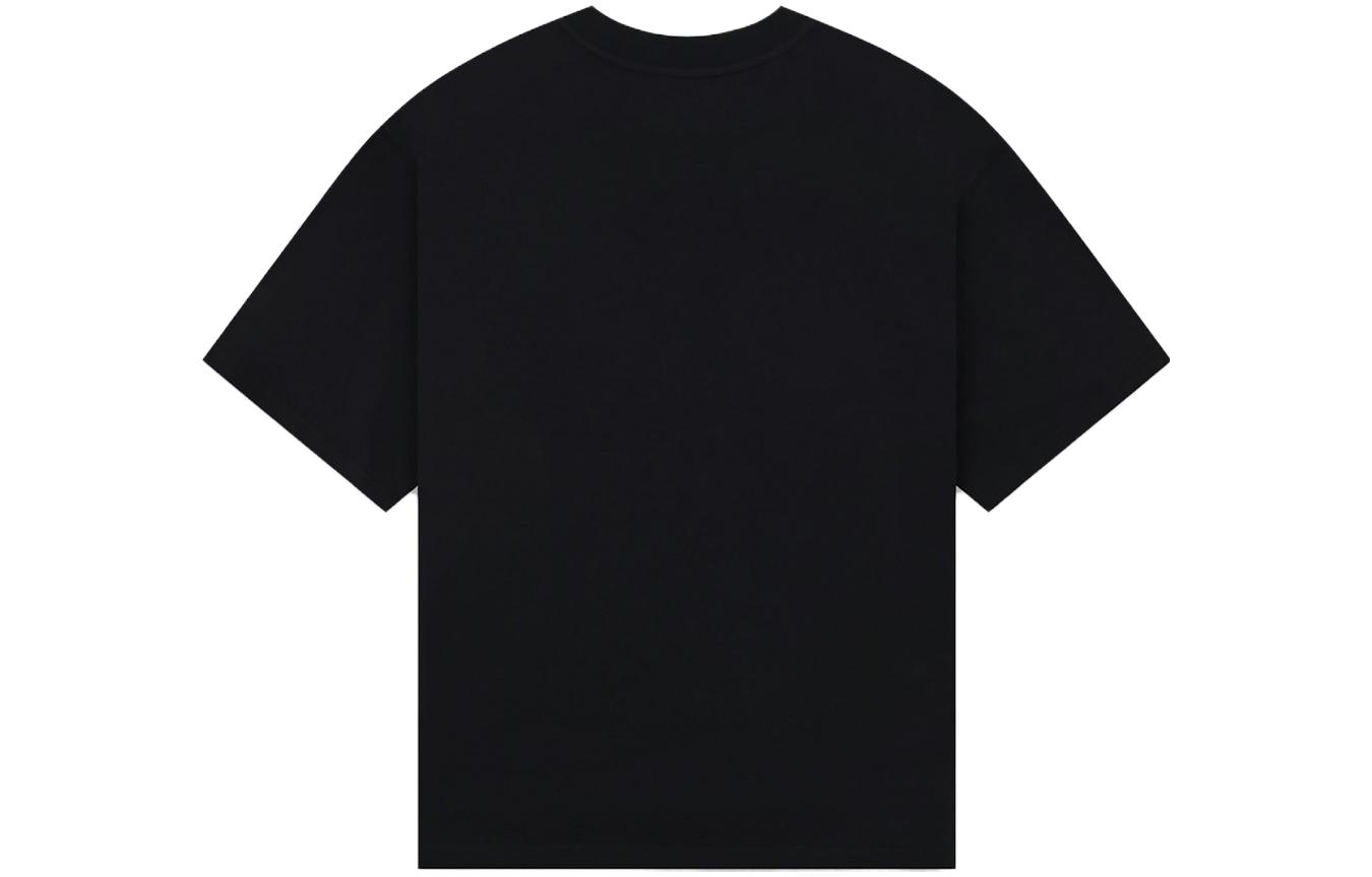 Lookbook WE11DONE SS23 Black Heart Teddy Bear Graphic Unisex T-Shirt WD-TT1-23-730-U-BK