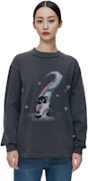 Lookbook WE11DONE SS23 灰色泰迪熊印花男女款圓領汗衫 WD-TT1-23-793-U-CH