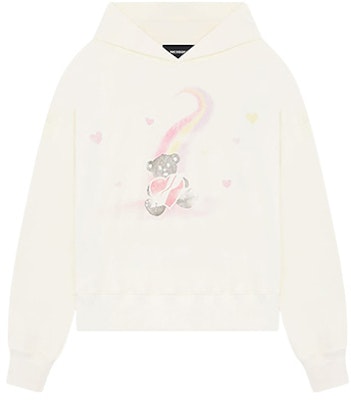 WE11DONE SS23 Ivory Teddy Bear Graphic Hoodie Unisex Gift Box Edition. WD-TH1-23-732-U-IV Order WE11DONE SS23 Ivory Teddy Bear Graphic Hoodie Unisex Gift Box Edition. WD-TH1-23-732-U-IV