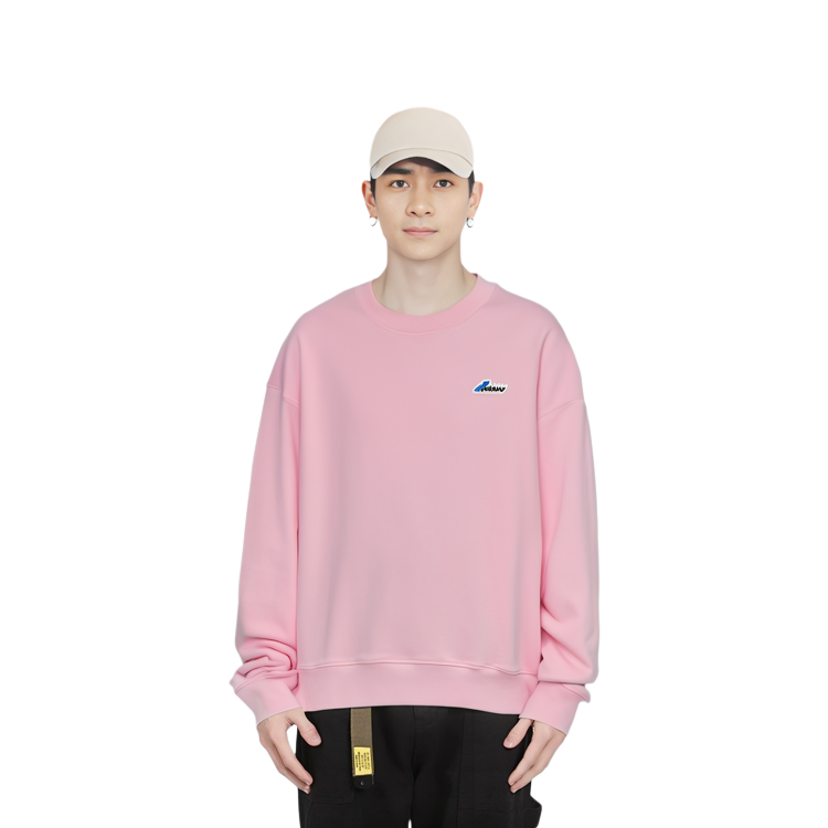 WE11DONE SS23 Logo Embroidered Unisex Crewneck Long Sleeve Sweatshirt Pink WD-TS1-23-996-U-LP 圖 3