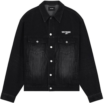 WE11DONE SS23 logo印花休閒牛仔外套 中性款 黑色 WD-DJ1-23-913-U-BK Lookbook WE11DONE SS23 logo印花休閒牛仔外套 中性款 黑色 WD-DJ1-23-913-U-BK