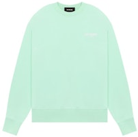 WE11DONE SS23 Logo Print Crewneck Sweatshirt Unisex Light Green Gift Box WD-TS1-23-896-U-EM WE11DONE SS23 Logo Print Crewneck Sweatshirt Unisex Light Green Gift Box WD-TS1-23-896-U-EM