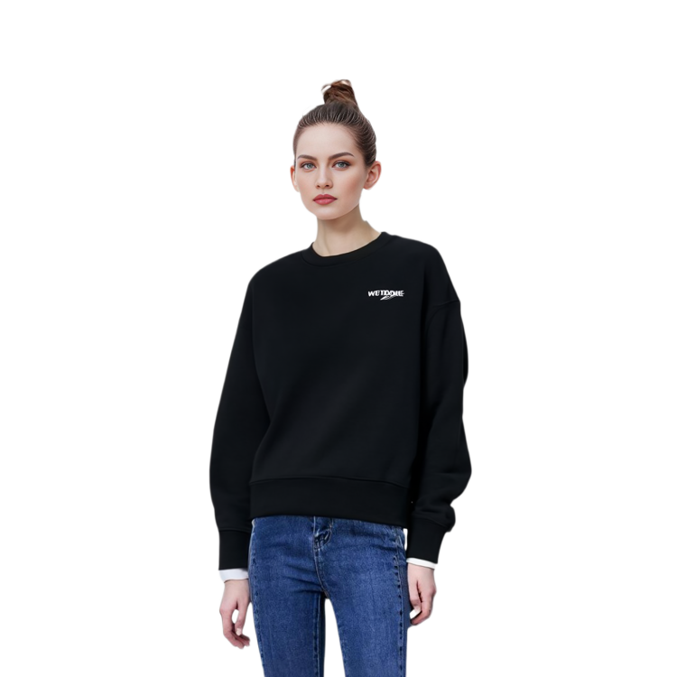 Lookbook WE11DONE SS23 Logo Print Pullover Sweatshirt Unisex Black WD-TS1-23-896-U-BK