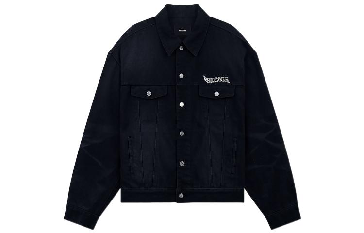 Order 위던 SS23 설날 토끼 로고 오버사이즈 데님 재킷 유니섹스 WD-DJ1-23-914-U-BK