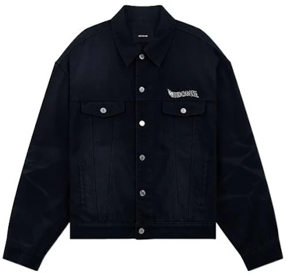 위던 SS23 설날 토끼 로고 오버사이즈 데님 재킷 유니섹스 WD-DJ1-23-914-U-BK Order 위던 SS23 설날 토끼 로고 오버사이즈 데님 재킷 유니섹스 WD-DJ1-23-914-U-BK