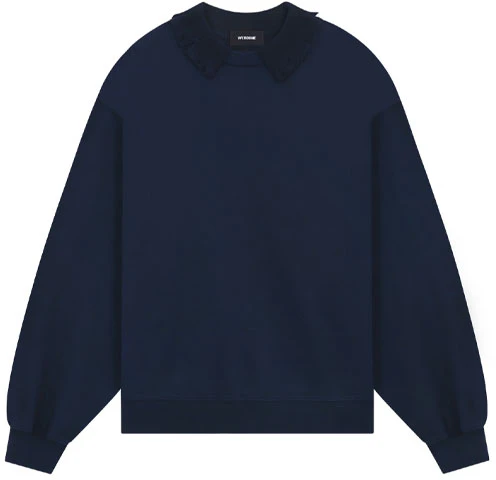 we-11-done-ss-23-navy-blue-pleated-collar-long-sleeve-pullover-unisex-sweatshirt-wd-ts-1-23-857-u-nv