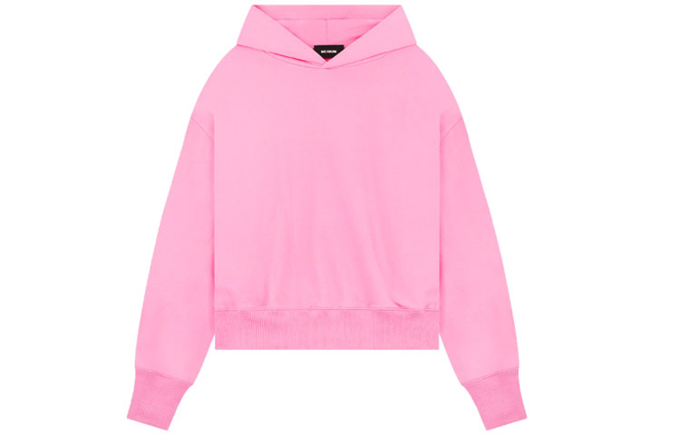 WE11DONE SS23 Pink Back Embroidered Unisex Hoodie with Gift Box WD-TH1-23-713-U-PK