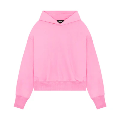 WE11DONE SS23 Pink Back Embroidered Unisex Hoodie with Gift Box WD-TH1-23-713-U-PK