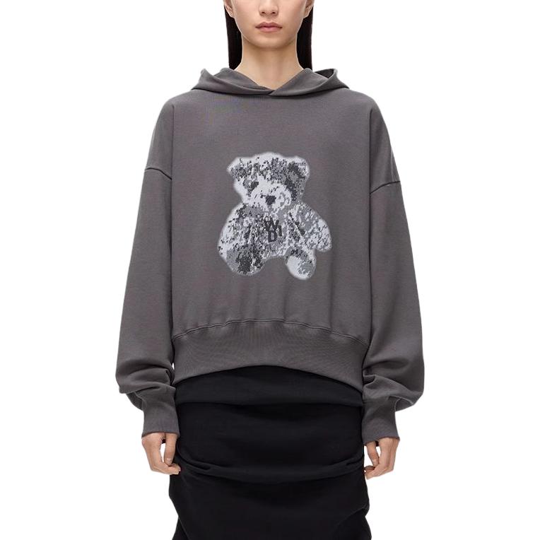 WE11DONE SS23 Pixel Teddy Cartoon Carbon Gift Box Hoodie Unisex WD-TH1-23-994-U-CH 圖 4