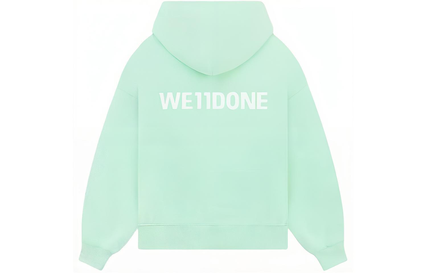 Lookbook WE11DONE SS23 ピクセルテディカートゥーングリーンプルオーバースウェット男女兼用 WD-TH1-23-994-U-EM