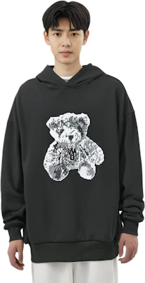 WE11DONE SS23 像素泰迪熊黑色男女款衛衣 WD-TH1-23-994-U-BK Lookbook WE11DONE SS23 像素泰迪熊黑色男女款衛衣 WD-TH1-23-994-U-BK