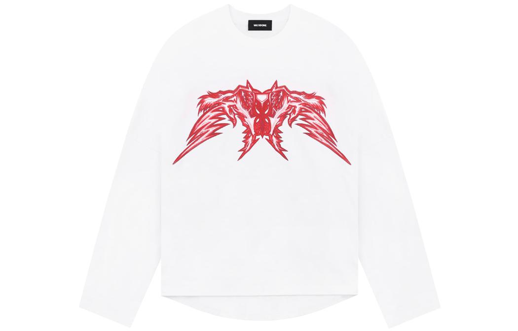 WE11DONE SS23 Printed Crewneck Pullover Unisex Sweatshirt White Gift Box Edition WD-TT1-23-807-U-WH 圖 2