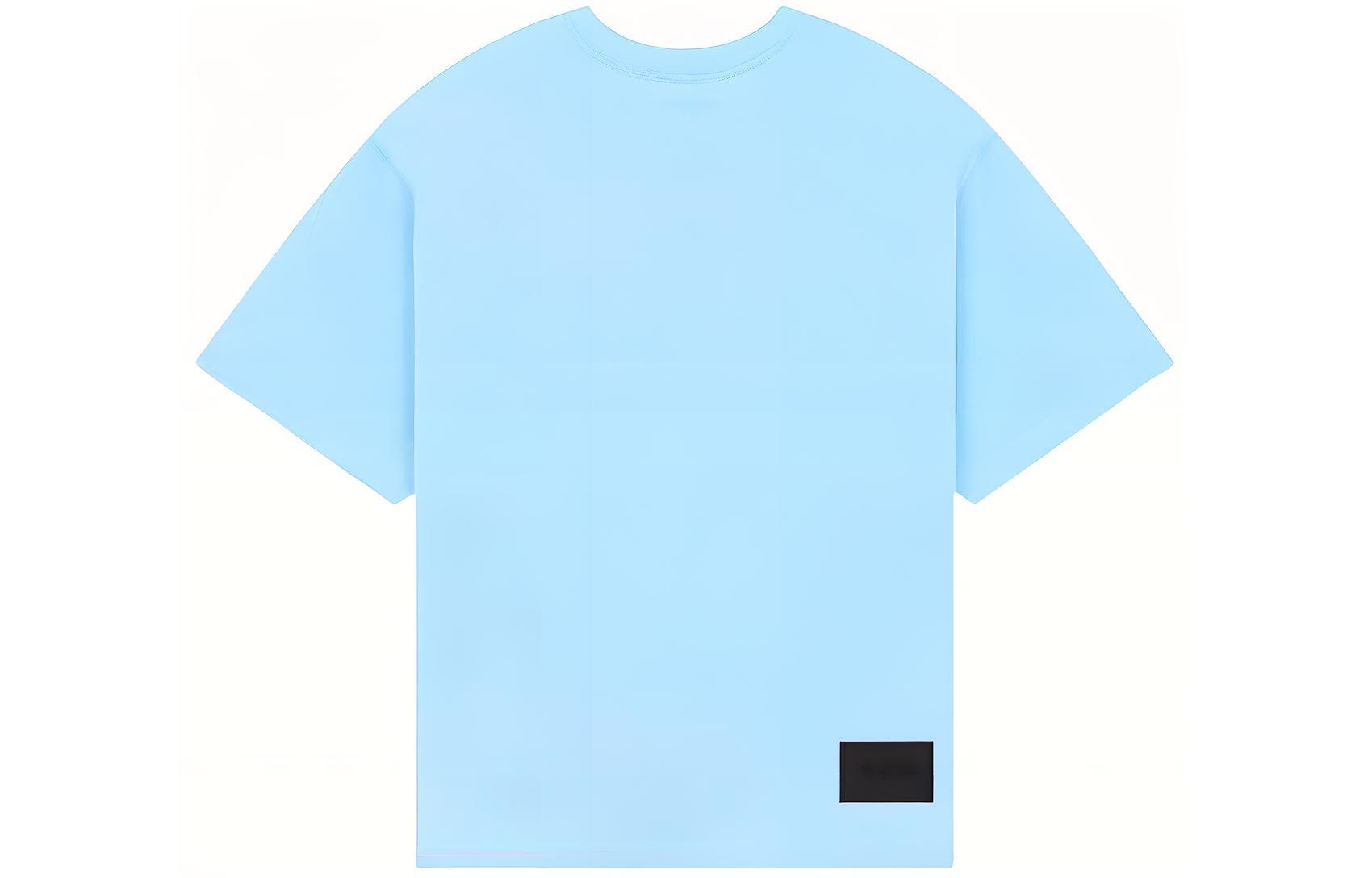 WE11DONE SS23 Sky Blue Rainbow Logo Embossed Print Unisex Dopamine T-Shirt. WD-TT3-21-801-U-SK 圖 3