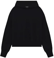 WE11DONE SS23 Solid Black Embroidered Hoodie Unisex Gift Box Edition WD-TH1-23-713-U-BK WE11DONE SS23 Solid Black Embroidered Hoodie Unisex Gift Box Edition WD-TH1-23-713-U-BK