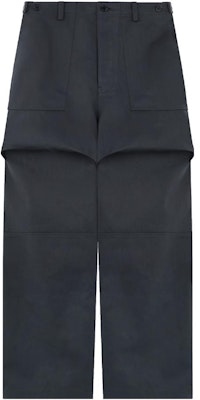 WE11DONE SS23 男款寬鬆版型純色翻蓋口袋長褲 深炭黑色 WD-PT1-23-237-M-CH Order WE11DONE SS23 男款寬鬆版型純色翻蓋口袋長褲 深炭黑色 WD-PT1-23-237-M-CH