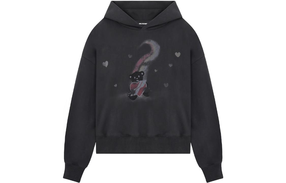 Order WE11DONE SS23泰迪熊图案连帽衫男女同款 - 碳色 WD-TH1-23-732-U-CH