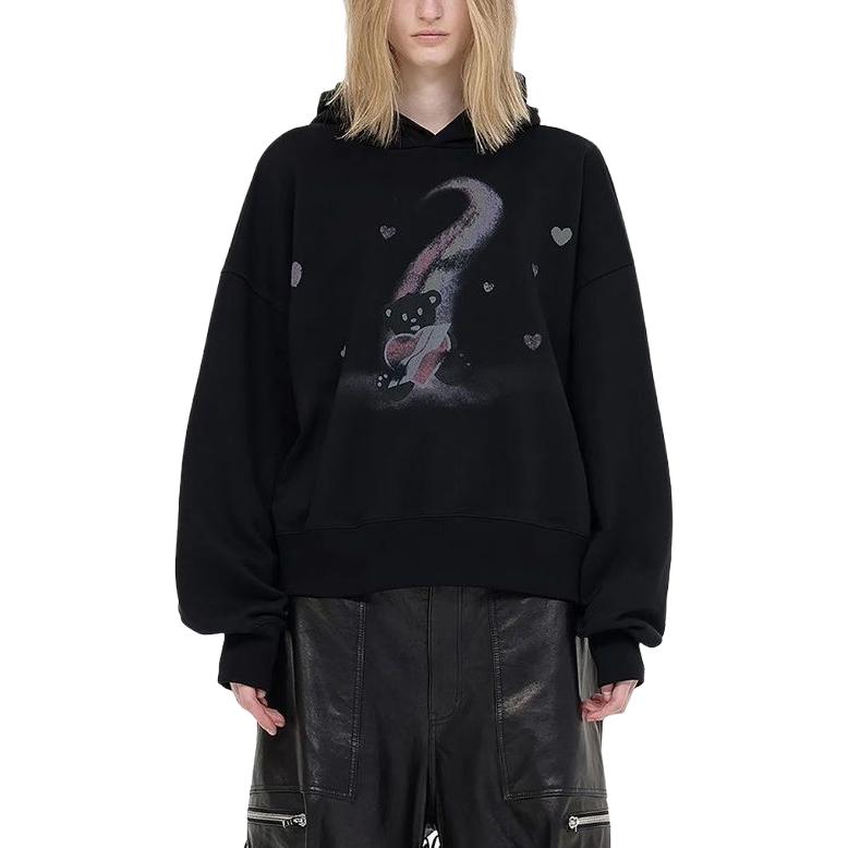 Shop WE11DONE SS23 Sudadera con Capucha Unisex Oso Negro Edición Caja de Regalo. WD-TH1-23-732-U-BK