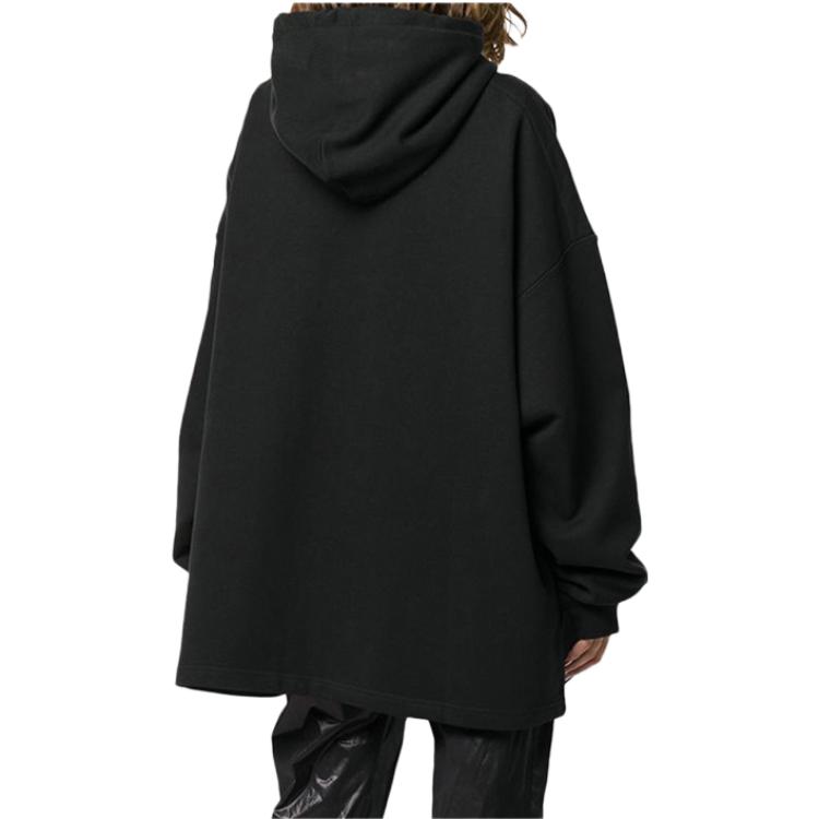 WE11DONE SS23 Unisex Black Hoodie with Solid Color Logo Print WD-TP5-19-500-U-BK 圖 4