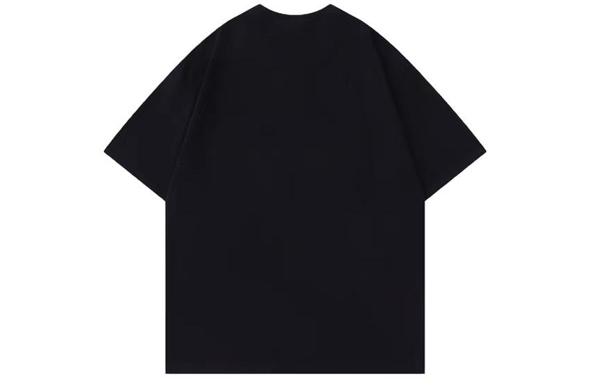 WE11DONE SS23 Unisex Black Letter Print Crewneck Short Sleeve T-Shirt WD-TT3-22-901-U-BK 圖 3