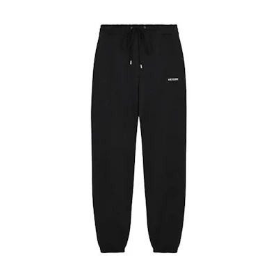WE11DONE SS23 Unisex Black Mid-Waist Logo Print Drawstring Jogger Pants. WD-TA1-23-993-U-2