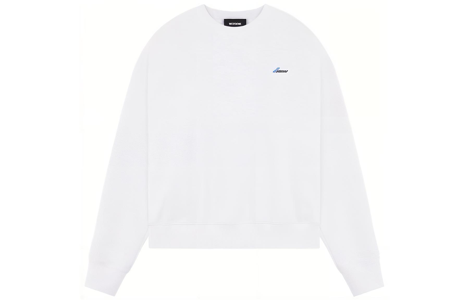 WE11DONE SS23 Unisex Grey Logo Crewneck Long Sleeve Sweatshirt WD-TS1-23-996-U-GY