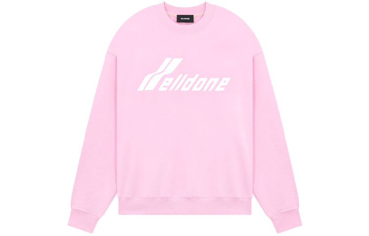 WE11DONE SS23 Unisex Logo Print Crewneck Pullover Sweatshirt Light Pink WD-TS1-23-797-U-LP 圖 2