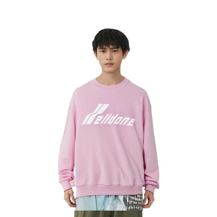 WE11DONE SS23 Unisex Logo Print Crewneck Pullover Sweatshirt Light Pink WD-TS1-23-797-U-LP 圖 3