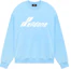 Order WE11DONE SS23 Unisex Oversized Logo Print Crewneck Sweatshirt Blue WD-TS1-23-797-U-SK