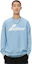 Lookbook WE11DONE SS23 Unisex Oversized Logo Print Crewneck Sweatshirt Blue WD-TS1-23-797-U-SK