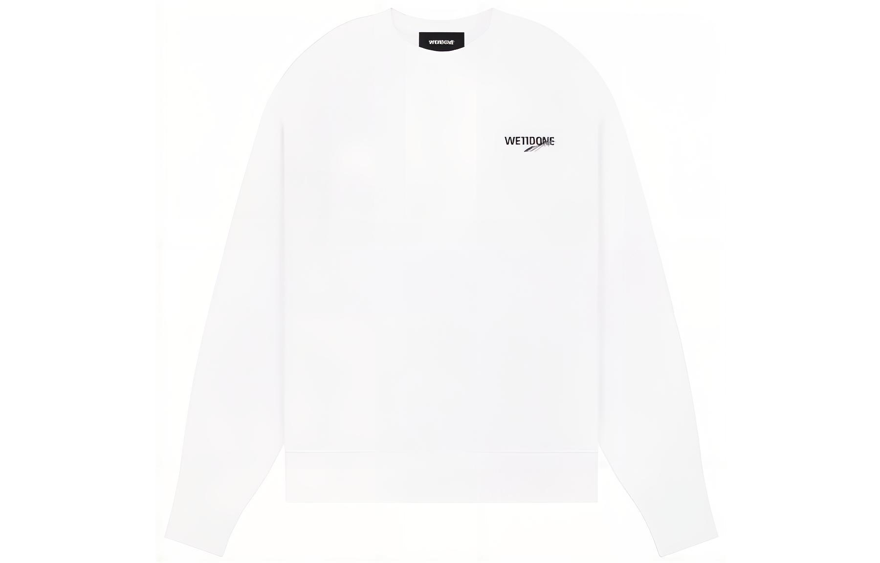 WE11DONE SS23 Unisex Oversized Pullover Logo Print Sweatshirt White. WD-TS1-23-896-U-WH 圖 2
