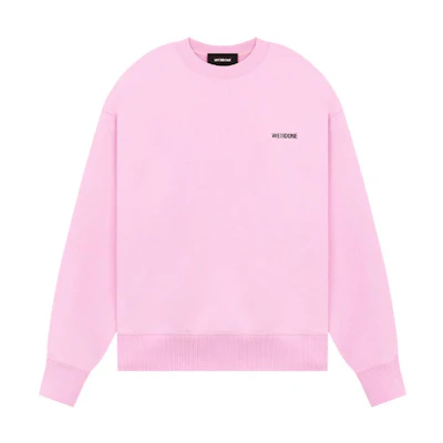 WE11DONE SS23 Unisex Pink Crewneck Long Sleeve Sweatshirt Gift Box Edition WD-TS1-23-795-U-LP