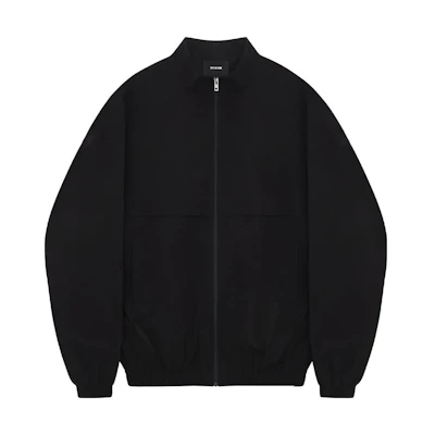 WE11DONE SS23 Washed Light Zip Jacket Unisex Black WD-JP1-23-256-U-BK