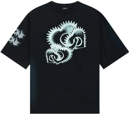 WE11DONE SS23 Washed Ribbed Oversized T-Shirt Unisex Black WD-TT3-23-748-U-BK Buy WE11DONE SS23 Washed Ribbed Oversized T-Shirt Unisex Black WD-TT3-23-748-U-BK