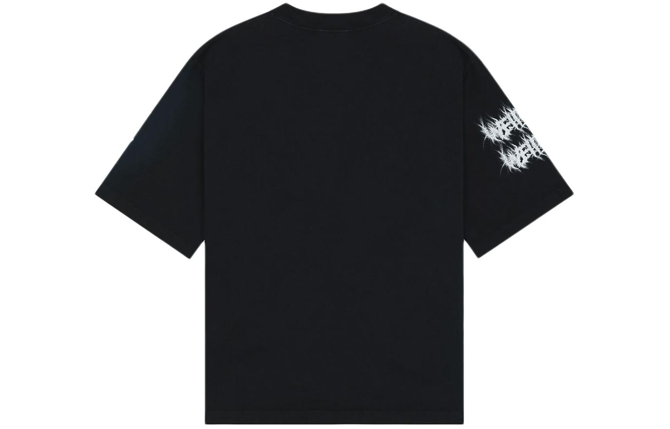 WE11DONE SS23 Washed Ribbed Oversized T-Shirt Unisex Black WD-TT3-23-748-U-BK 圖 3