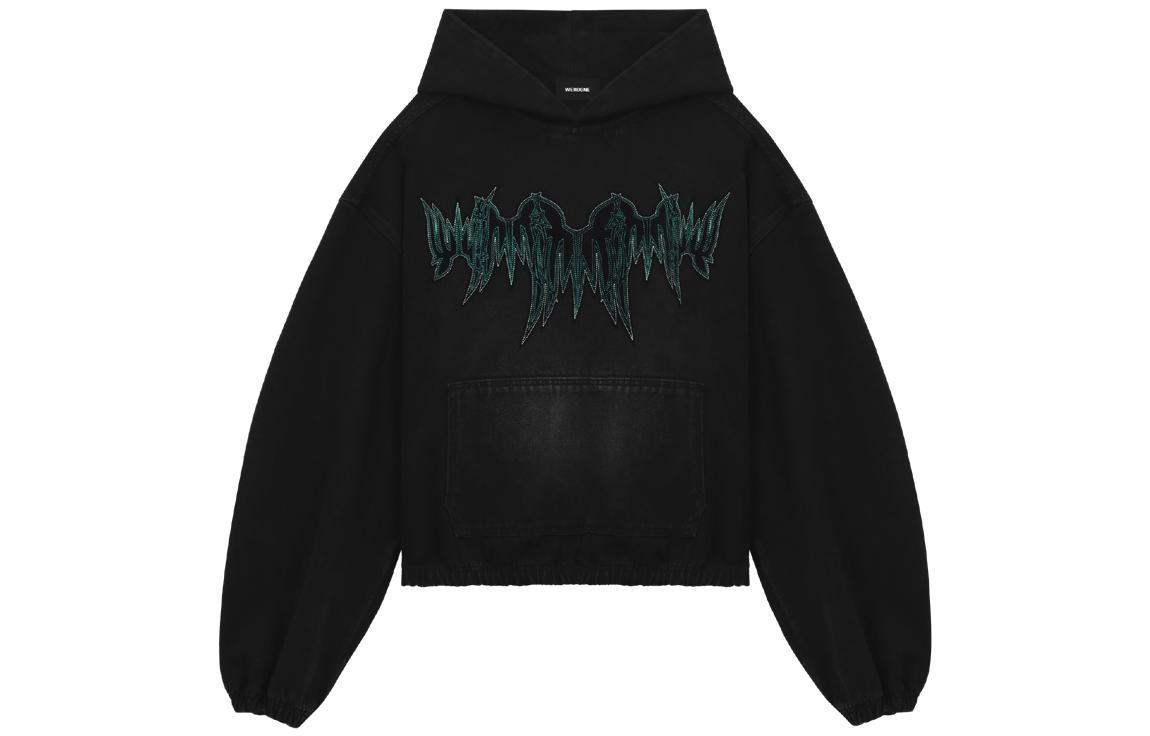 WE11DONE SS23 Washed Vintage Embroidered Sweatshirt Unisex Black. WD-DJ1-23-356-U-BK 圖 2