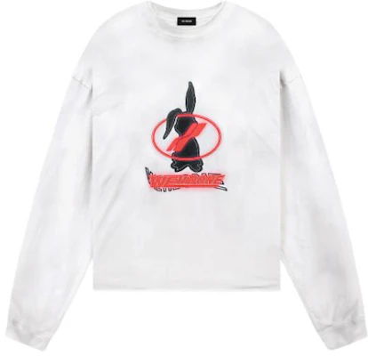 WE11DONE SS23 Year of the Rabbit Logo Oversized White Sweatshirt Gift Box WD-TT1-23-926-U-WH Buy WE11DONE SS23 Year of the Rabbit Logo Oversized White Sweatshirt Gift Box WD-TT1-23-926-U-WH