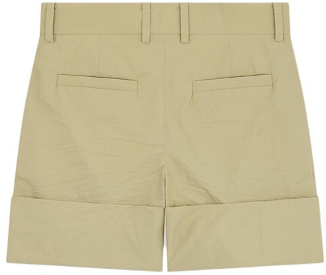 WE11DONE SS24 米色寬鬆皺褶拉鍊休閒短褲 WD-PT0-24-204-M-BG Lookbook WE11DONE SS24 米色寬鬆皺褶拉鍊休閒短褲 WD-PT0-24-204-M-BG