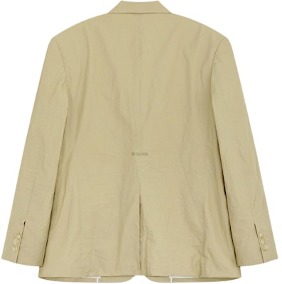 WE11DONE SS24 옐로우 솔리드 컬러 플리츠 싱글 브레스티드 블레이저 WD-JK0-24-043-M-BG Lookbook WE11DONE SS24 옐로우 솔리드 컬러 플리츠 싱글 브레스티드 블레이저 WD-JK0-24-043-M-BG