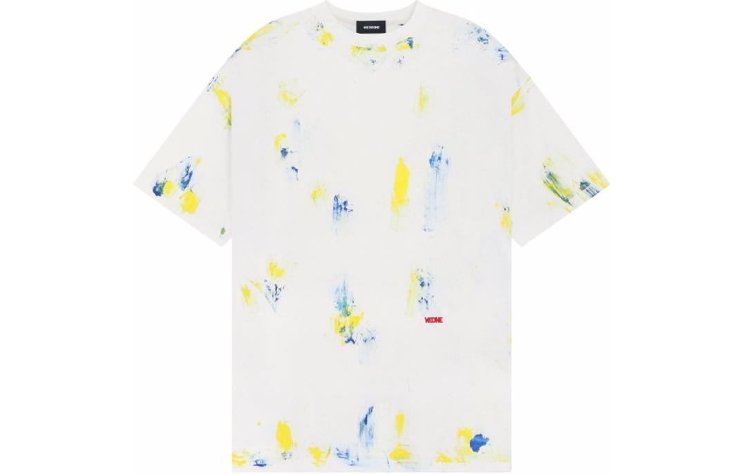 WE11DONE SS24 Abstract Print Crewneck T-Shirt Unisex White Short Sleeve Tee WD-TT1-24-716-U-WH 圖 2